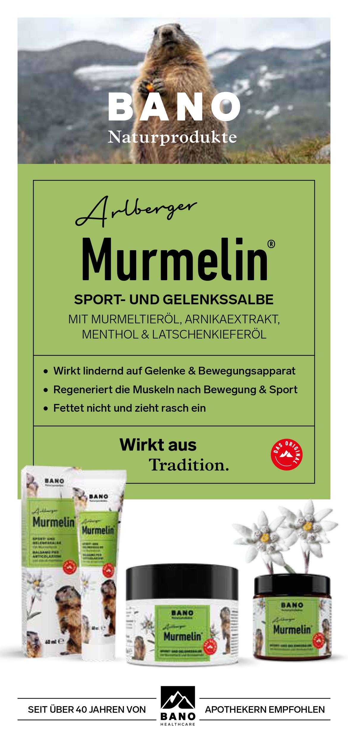 Pommade pour muscles et articulations Murmelin Arlberger